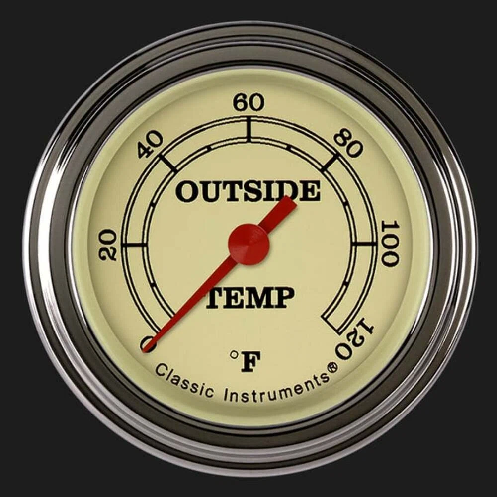 Vintage 2 1_8_ Outside Air Temp. Gauge VT199SLF